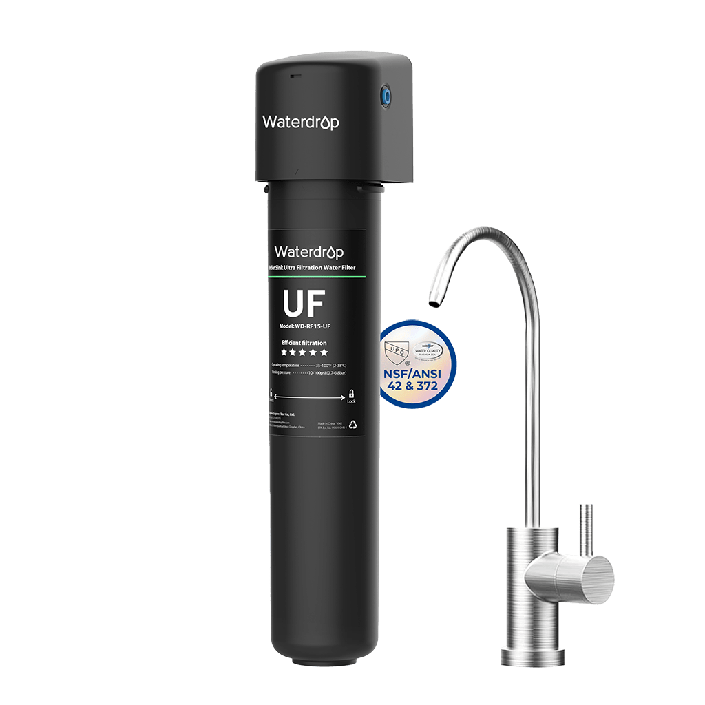 Waterdrop UB-UF Undersink Ultrafiltration Water Filter System With Dedicated Faucet