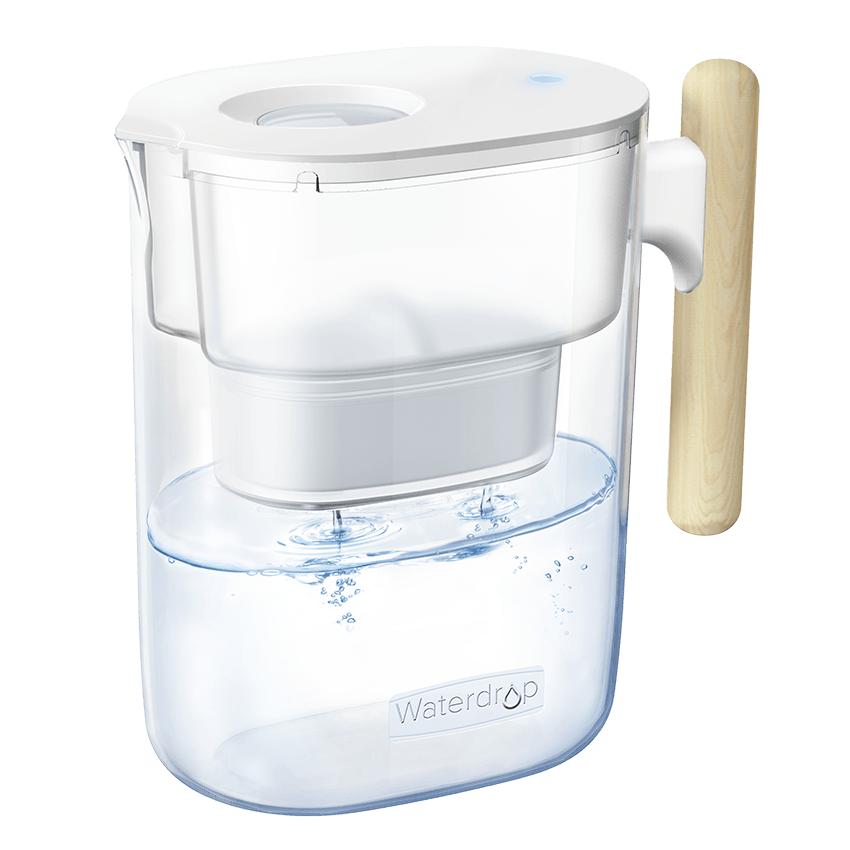 Waterdrop Pitcher Water Filter with Wooden Handle PT-04