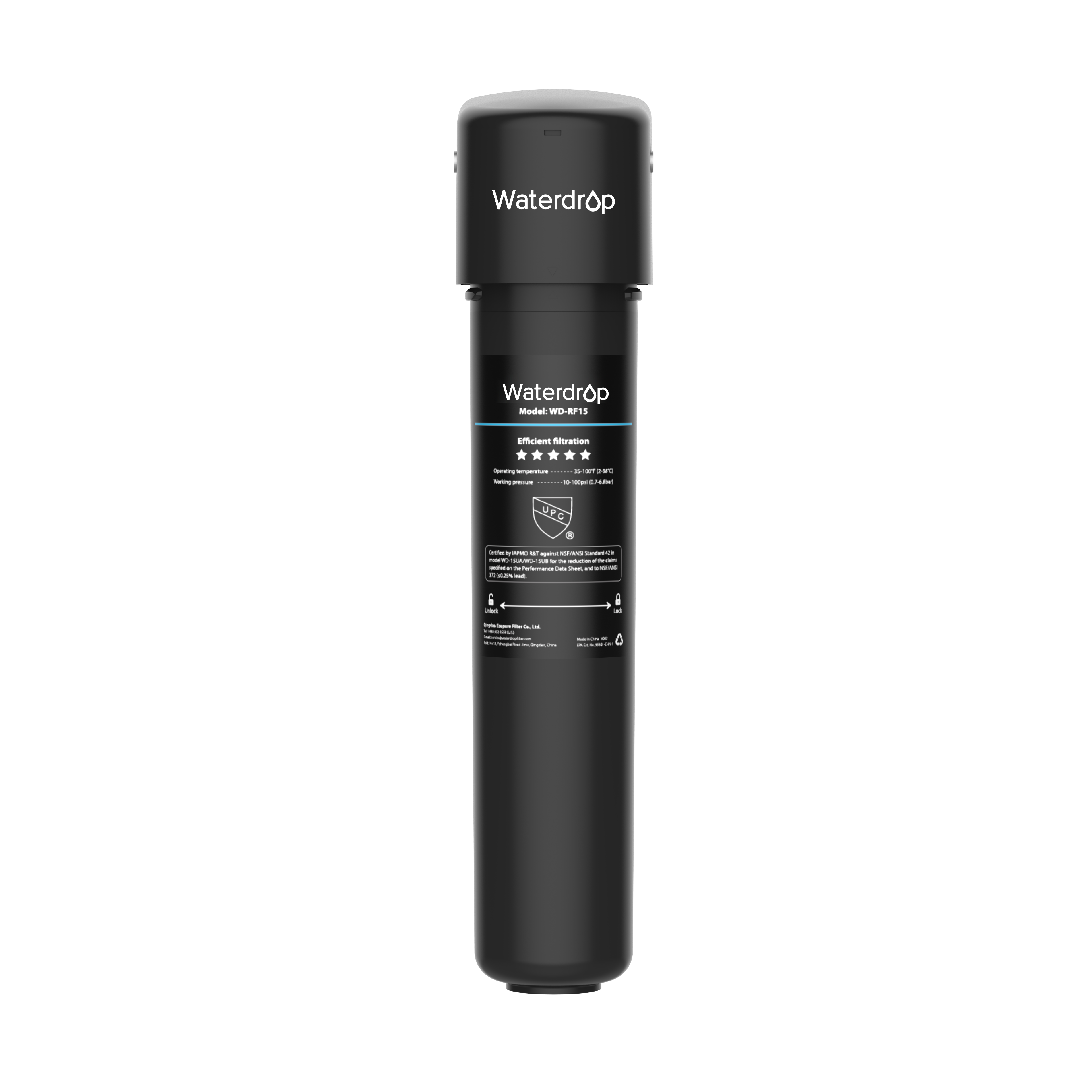 Waterdrop 15UC Undersink Water Filter | Direct Connect to Refrigerators and Ice Makers