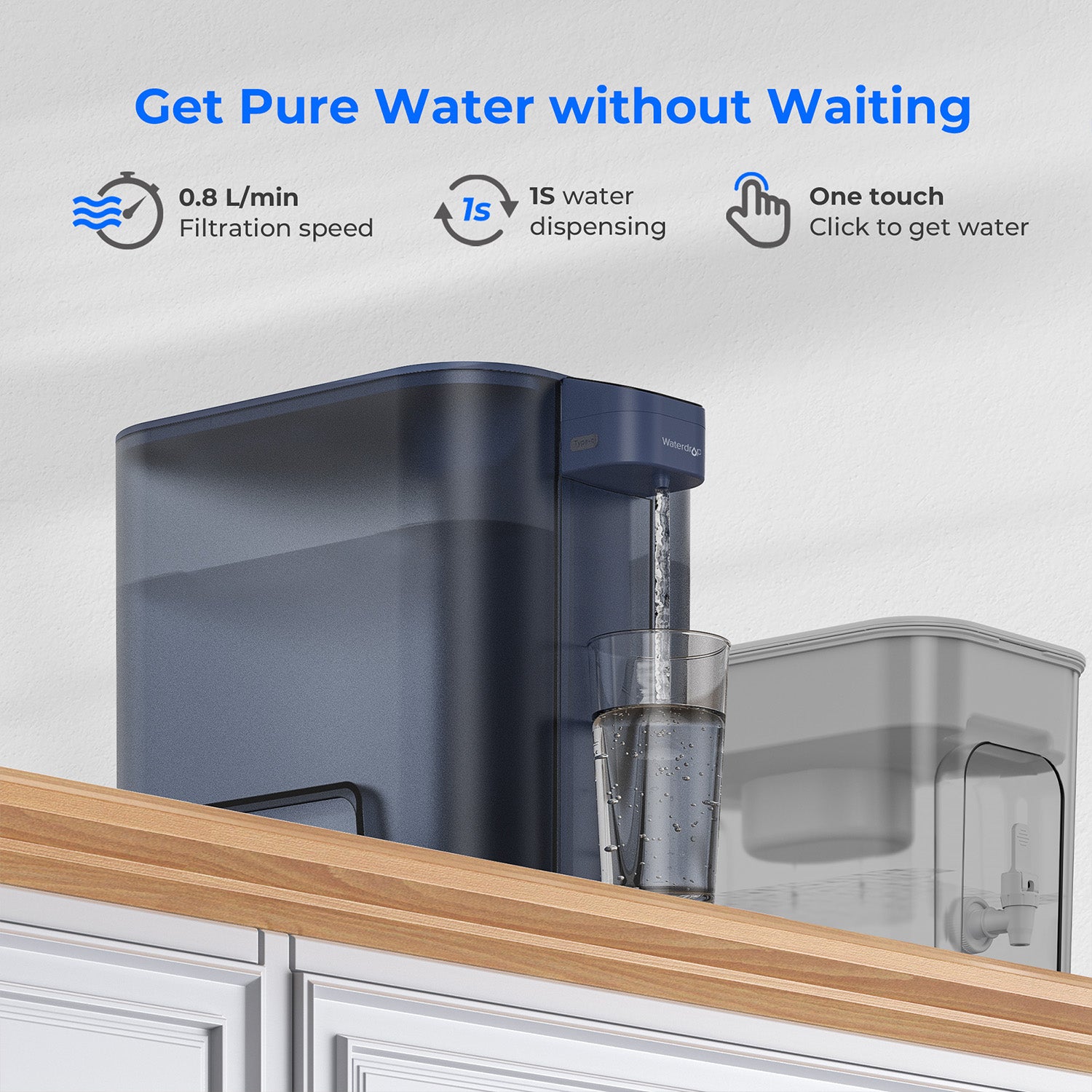 Waterdrop ED04 Countertop Electric Water Filter Pitcher