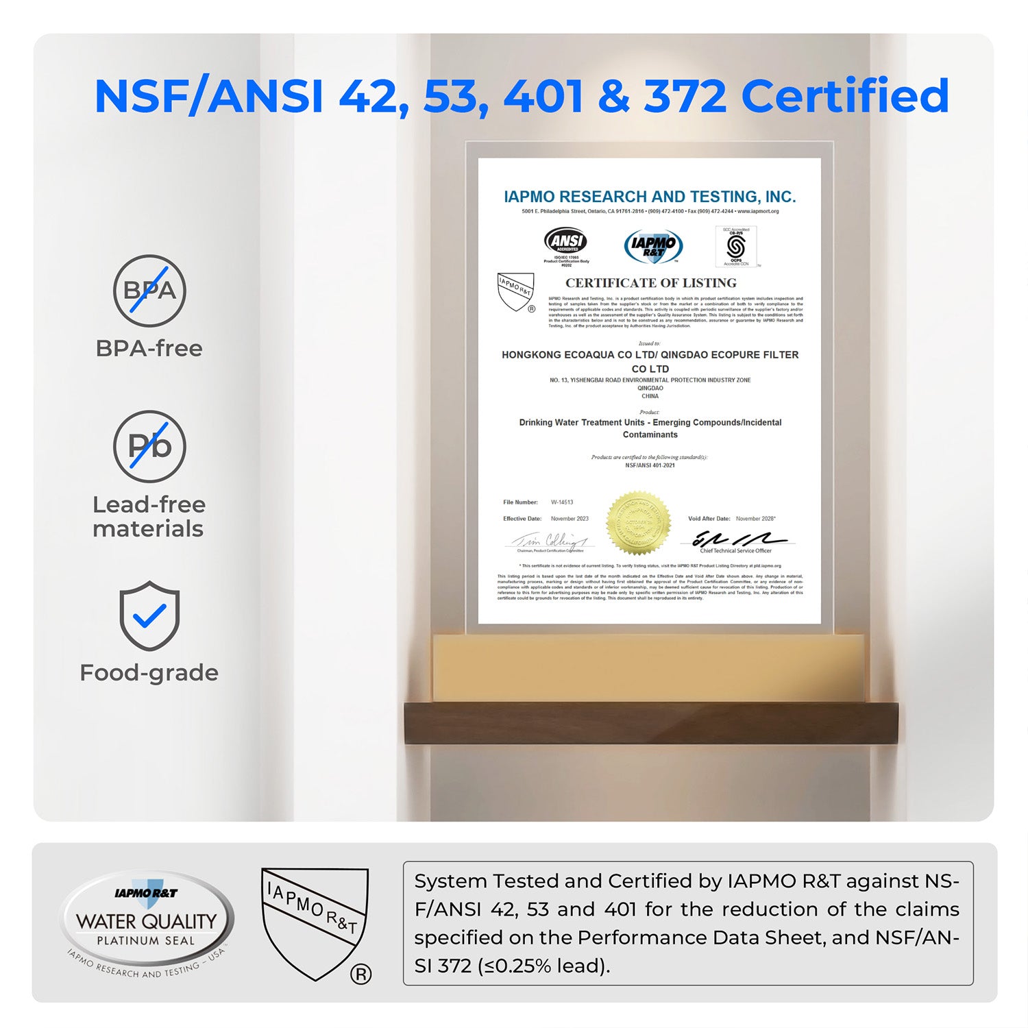 Waterdrop ED04 Countertop Electric Water Filter Pitcher