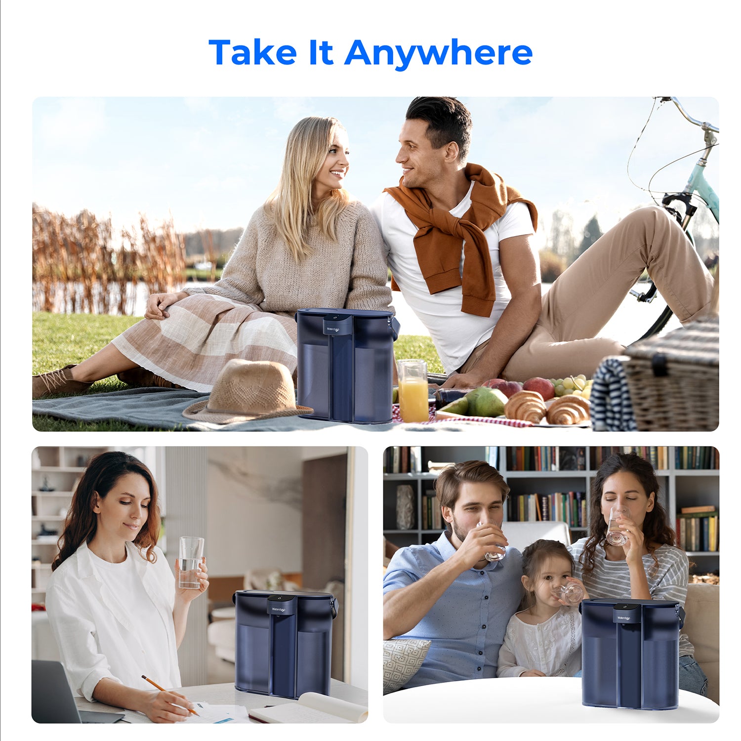 Waterdrop ED02 Countertop Electric Water Filter Pitcher