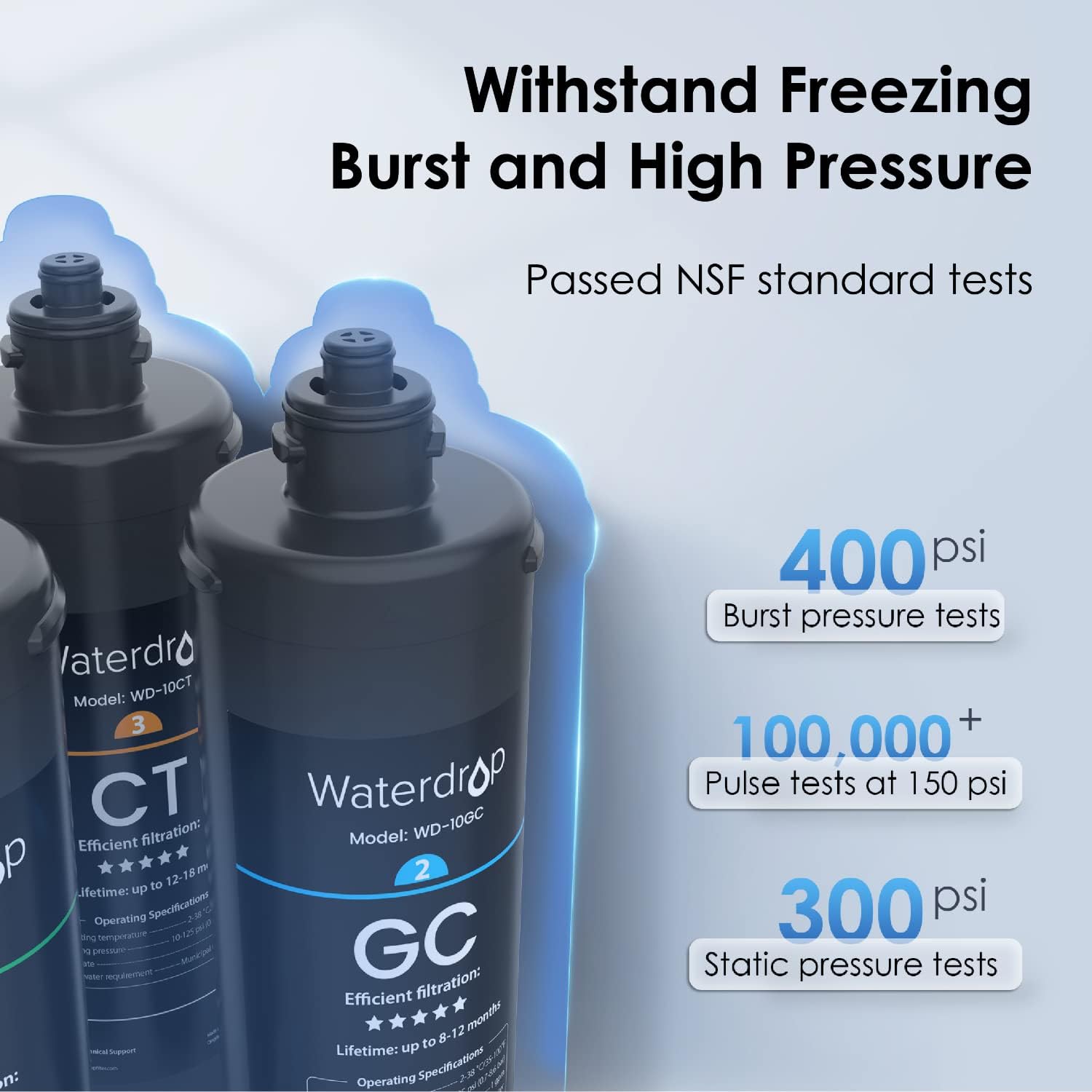 Waterdrop TSA 3-stage Undercounter Direct Connect Filtration System