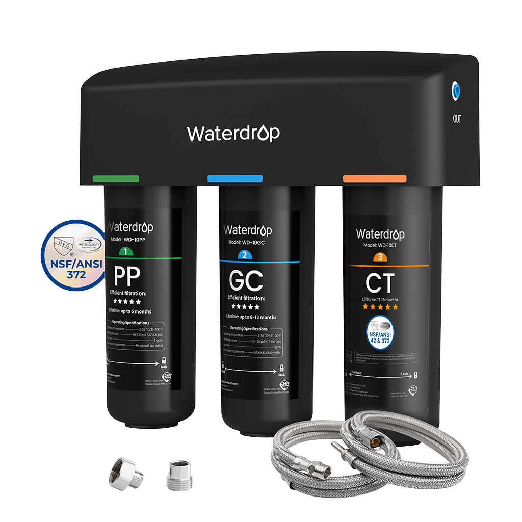 Waterdrop TSA 3-stage Undercounter Direct Connect Filtration System