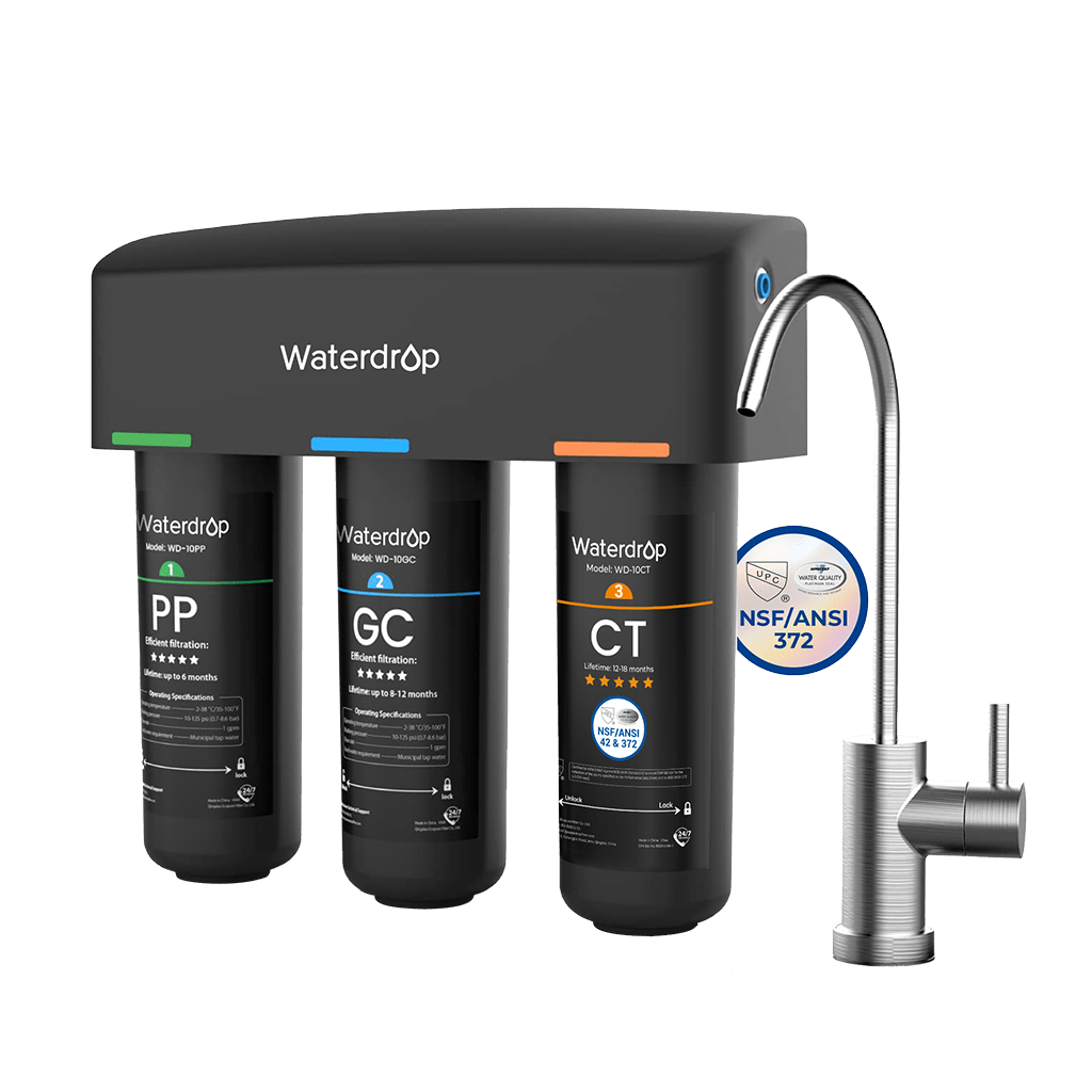 Waterdrop TSB 3-stage Undercounter Direct Connect Filtration System