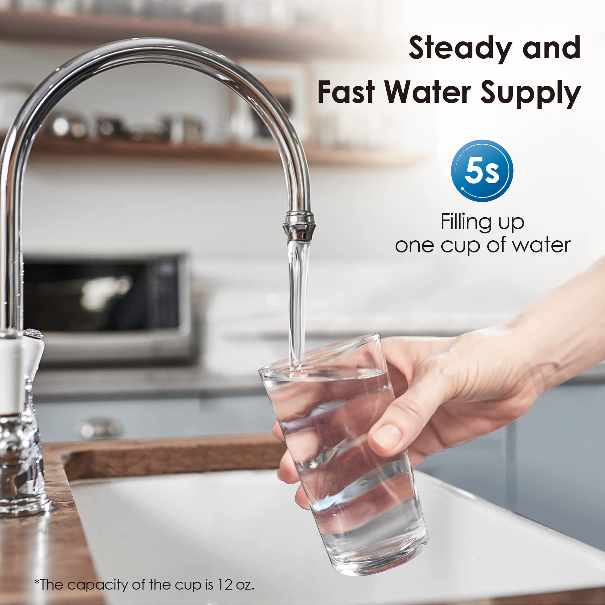 Waterdrop UA-UF Undersink Ultrafiltration Water Filter | Direct Connect Filtration System