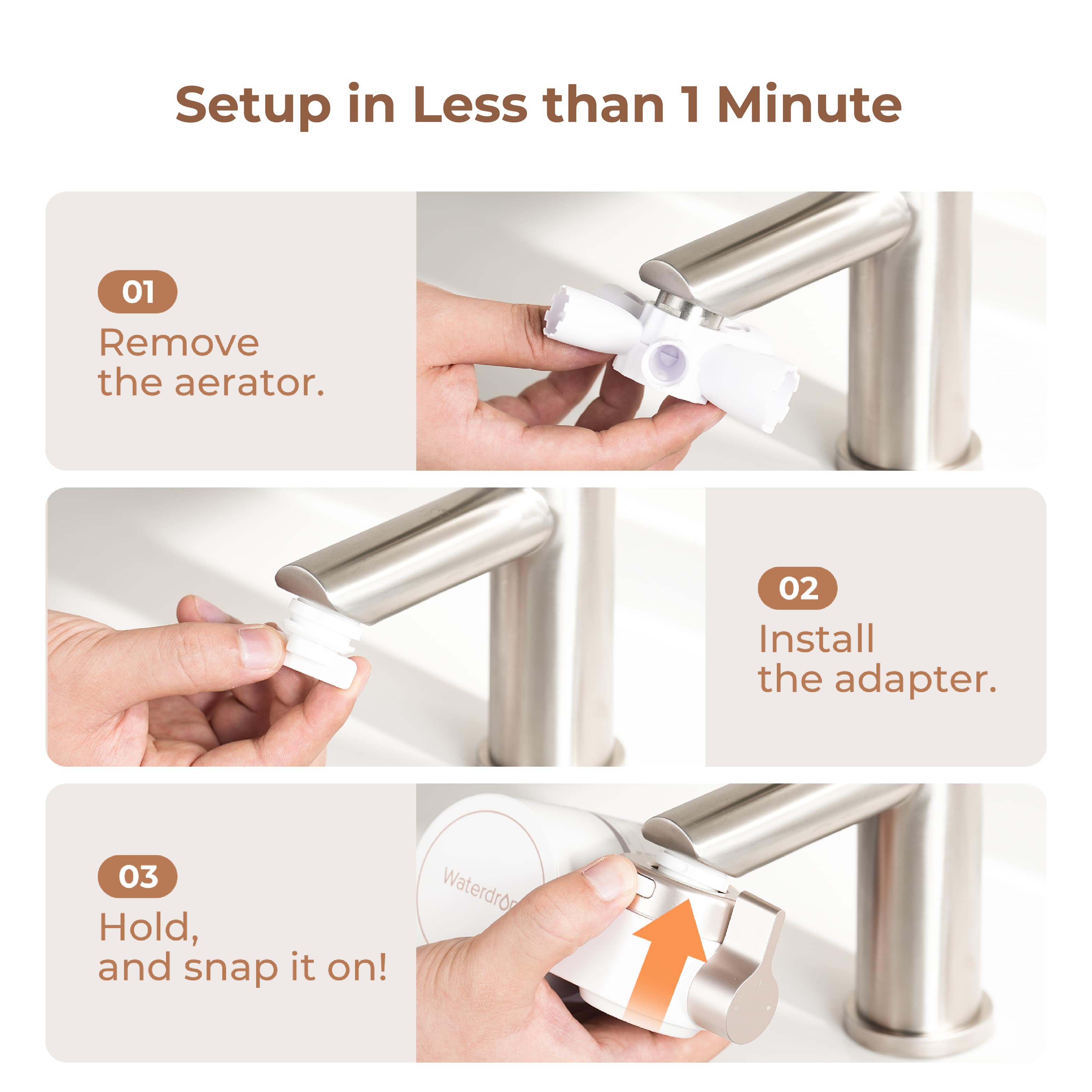 Waterdrop Master Skincare Faucet Water Filter