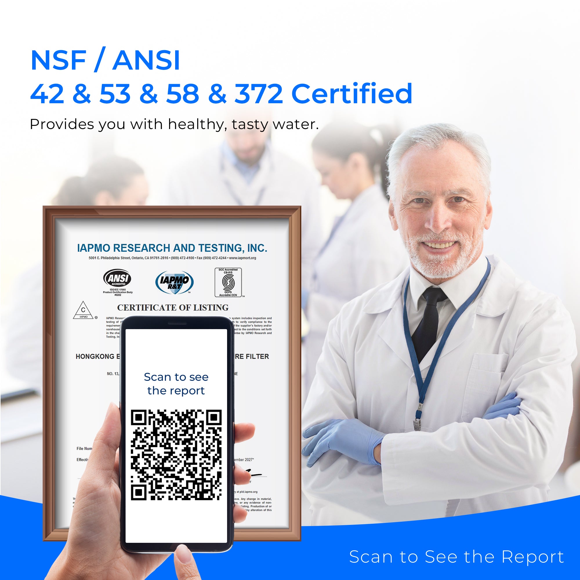 Sistema de filtración por ósmosis inversa Waterdrop Master G3P800 para debajo del fregadero