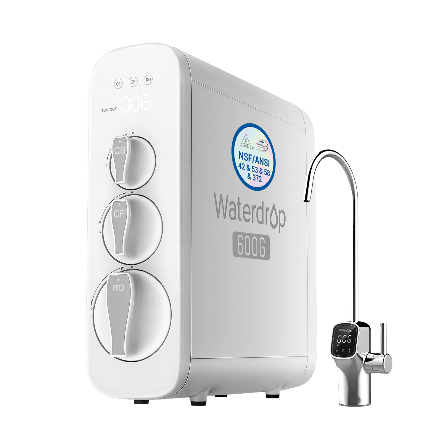 Waterdrop Master G3P600 Undersink Reverse Osmosis Filtration System