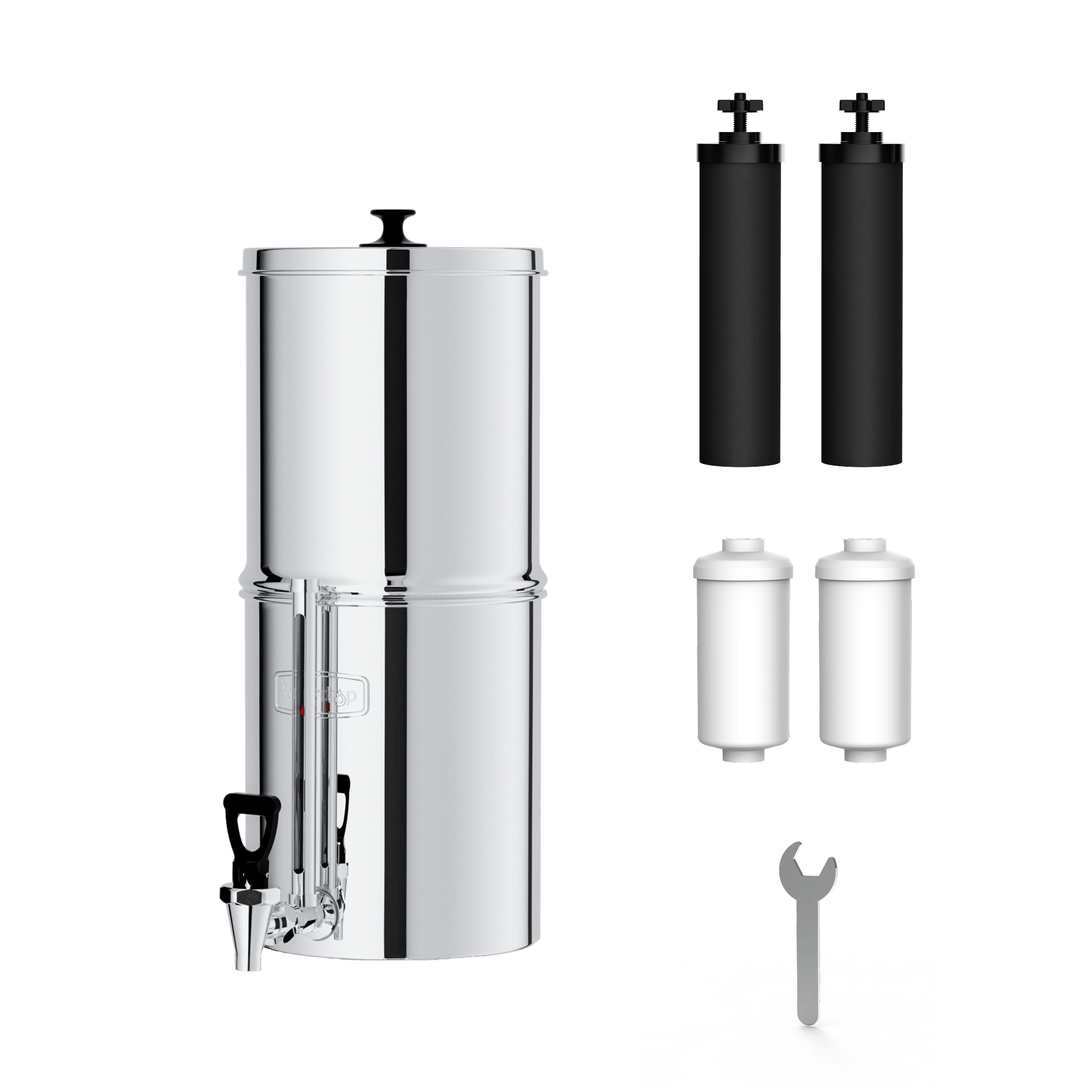 Sistema de filtro de agua por gravedad Waterdrop King Tank de 2,25 galones, sin soporte