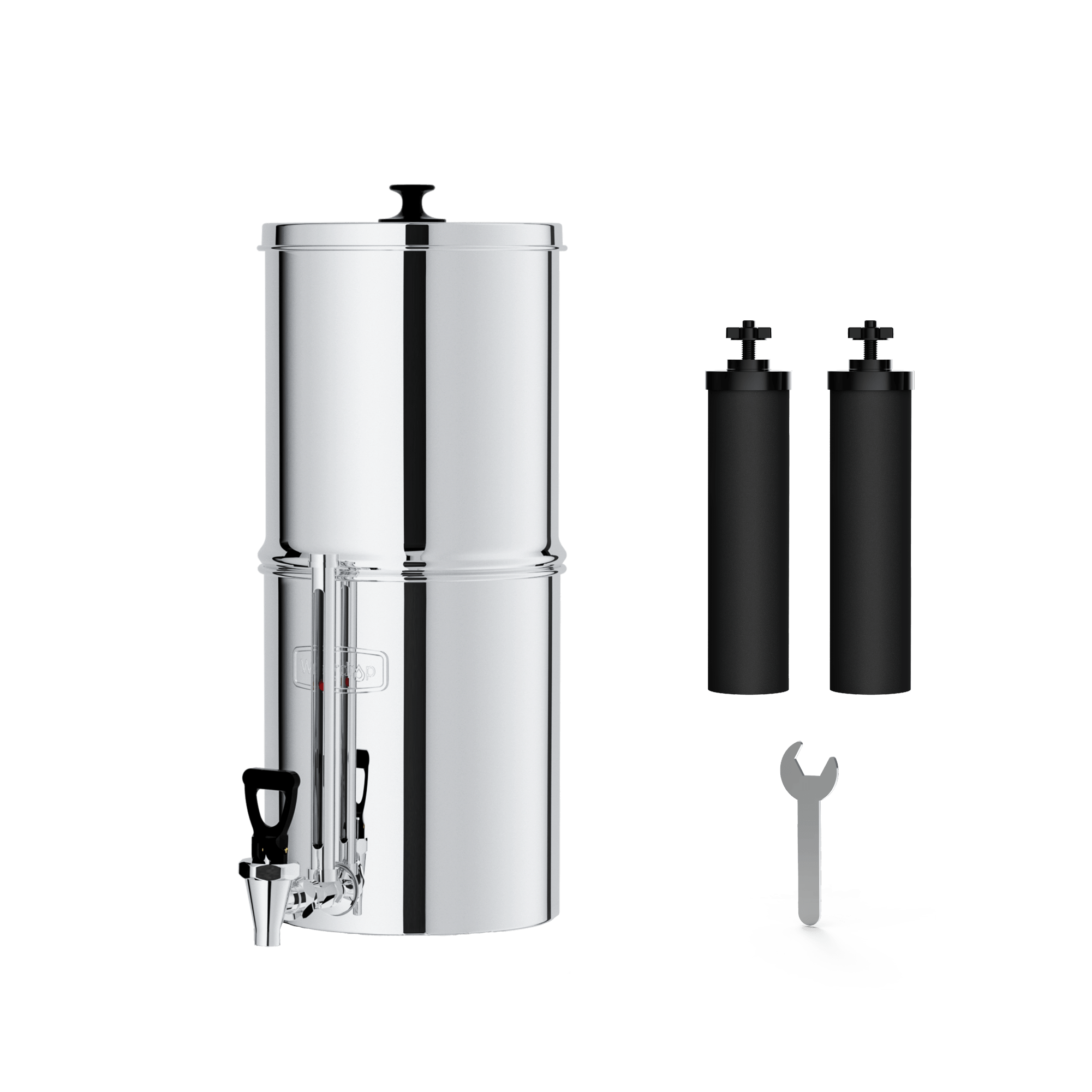 Sistema de filtro de agua por gravedad Waterdrop King Tank de 2,25 galones, sin soporte