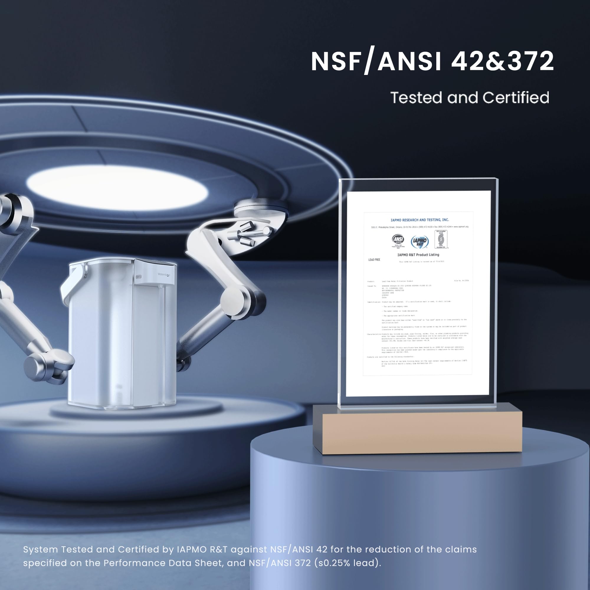 Waterdrop Master Countertop Electric  Alkaline Water Filter Pitcher, ED01A