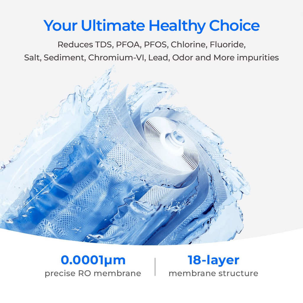 Sistema de filtración por ósmosis inversa Waterdrop Master serie X, bajo fregadero, X14