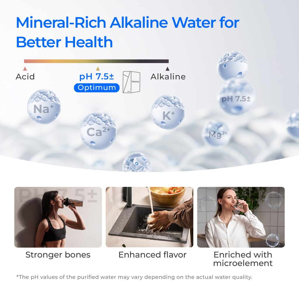 Sistema de filtración por ósmosis inversa Waterdrop Master serie X, bajo fregadero, X14