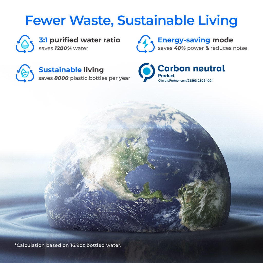 Sistema de filtración por ósmosis inversa Waterdrop Master serie X, bajo fregadero, X14