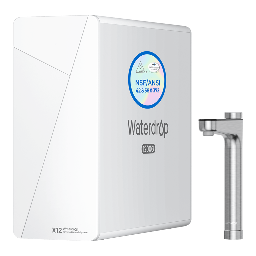 Sistema de filtración por ósmosis inversa Waterdrop Master serie X, X12, para debajo del fregadero
