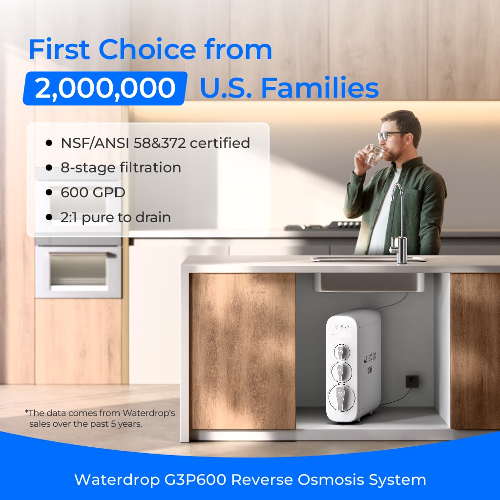 Waterdrop Master G3P600 Undersink Reverse Osmosis Filtration System