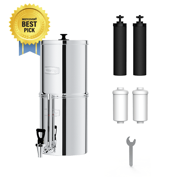 Sistema de filtro de agua por gravedad Waterdrop King Tank de 2,25 galones, sin soporte