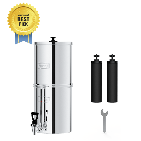 Sistema de filtro de agua por gravedad Waterdrop King Tank de 2,25 galones, sin soporte