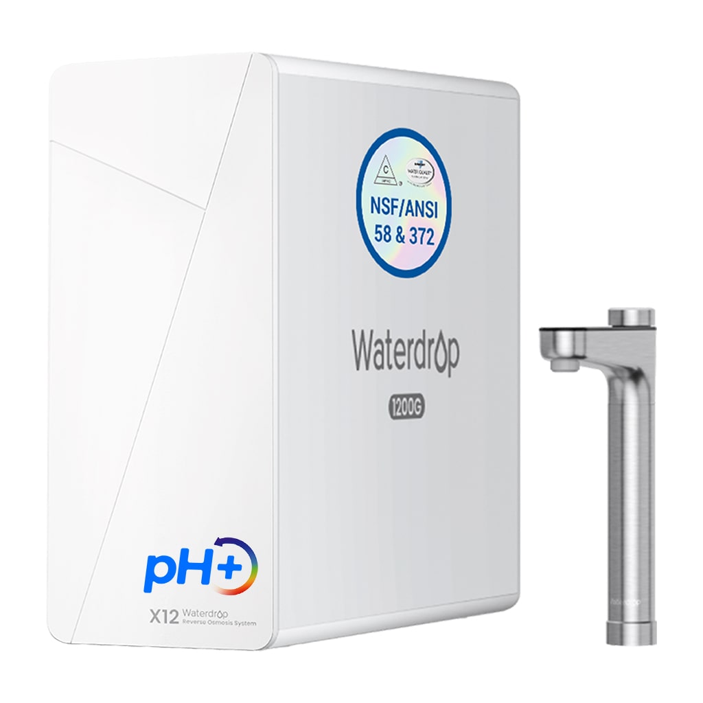 Sistema de filtración por ósmosis inversa Waterdrop Master serie X, X12, para debajo del fregadero