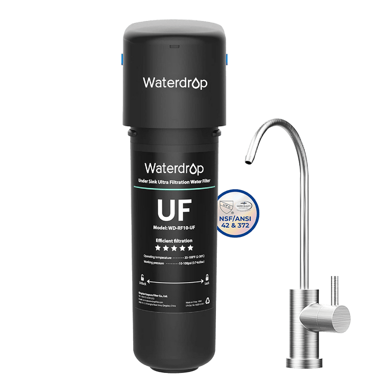 Waterdrop UB-UF Undersink Ultrafiltration Water Filter System With Dedicated Faucet