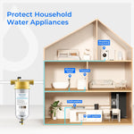 Filtro de agua reutilizable para toda la casa Waterdrop de 5 micrones, BG100 