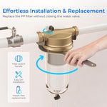Filtro de agua reutilizable para toda la casa Waterdrop de 5 micrones, BG100 