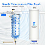 Filtro de agua reutilizable para toda la casa Waterdrop de 5 micrones, BG100 