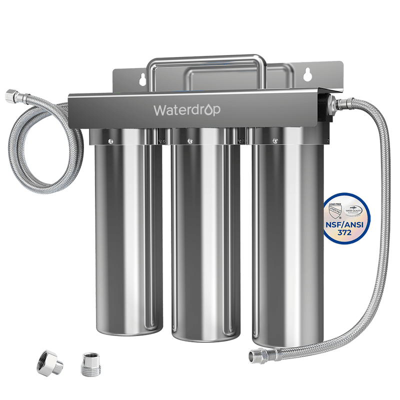 Waterdrop TST-UF 6-stage Undersink Ultrafiltration Stainless Steel Water Filter System