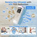 Waterdrop ED25TW Rechargeable Water Filter Dispenser, 5-Stage Countertop System, Reduces TDS, Portable Design