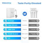 Waterdrop Master X-series Undersink Reverse Osmosis Filtration System, X8